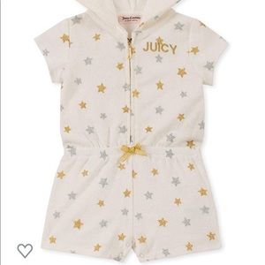 NWT Juicy hooded romper! Adorable!!